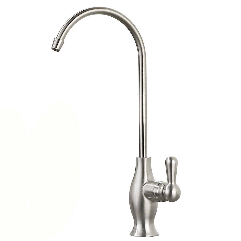 Lead-free Single-Handle Beverage Faucet with Quick-Connect Fitting in Stainless Steel Brushed Nickel for RO System price history on PriceWatchPro