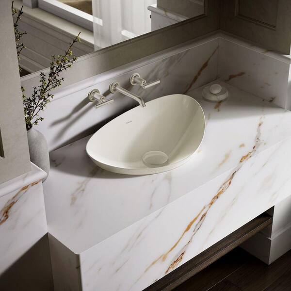 KOHLER Veil Novelty/Specialty Fireclay Vessel Bathroom Sink in