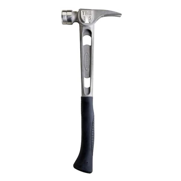 Stiletto 15 oz. TiBone Milled Face Hammer with 18 in. Curved Handle