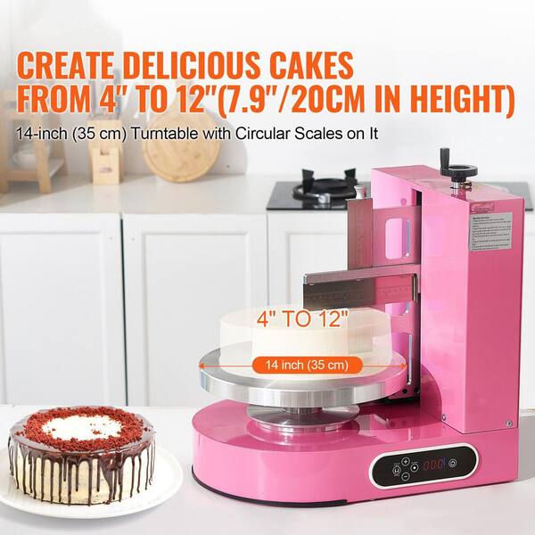 Cake Decorating Machine, Adjustable Cake Cream Spreader, 8-Piece stainless steel Cake Stands Set, Low Noise Machine