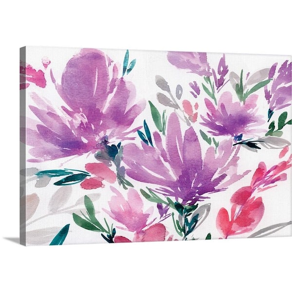 GreatBigCanvas 30 in. x 20 in. "Purplicious" by Isabelle Z Canvas Wall Art