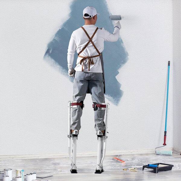 VEVOR Drywall Stilts, 18''-30'' Adjustable Aluminum Tool Stilts With Protective Knee Pads Durable And Non Slip Work Stilts For Sheetrock Painting Walking Taping Silver P 010439888294