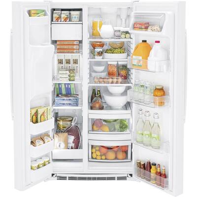 White - Side by Side Refrigerators - Refrigerators - The Home Depot
