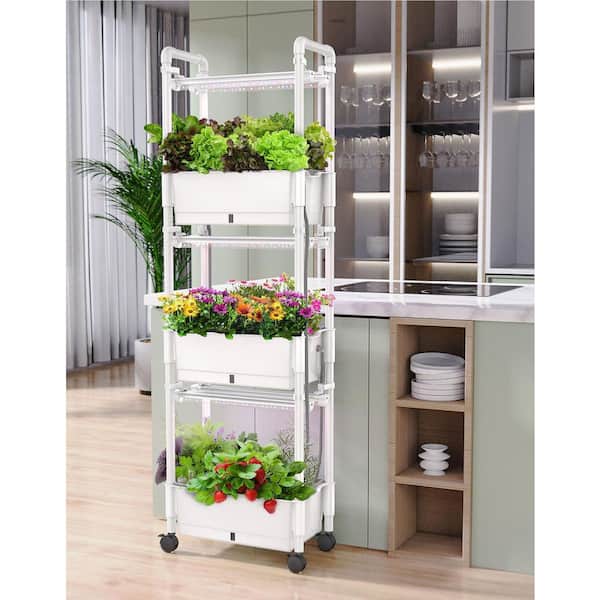 N/A 42Pods Hydroponics Growing System Herb Garden w/ LED Grow