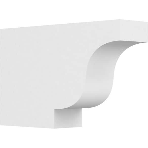 Ekena Millwork 4 in. x 10 in. x 16 in. Standard Newport Architectural Grade PVC Rafter Tail Brace