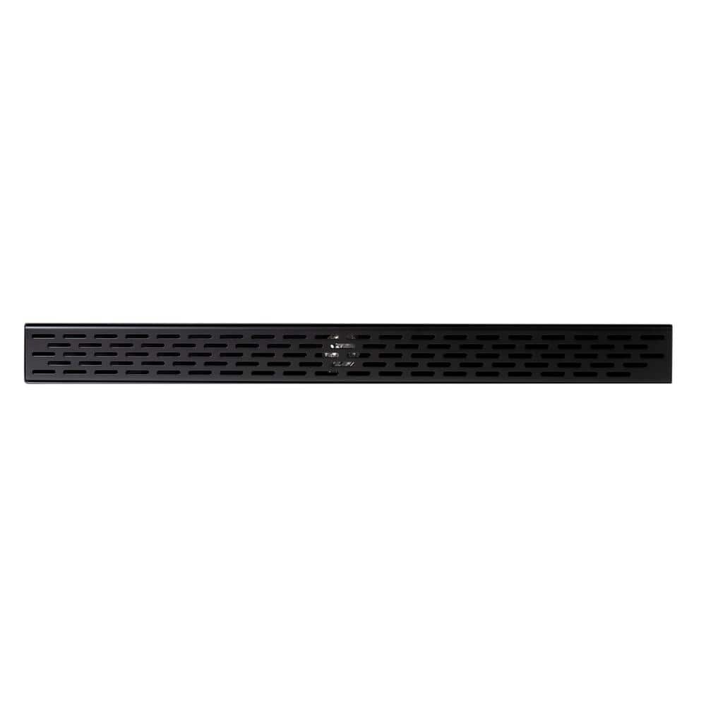 32'' Black Matte Stainless Steel Linear Shower Drain