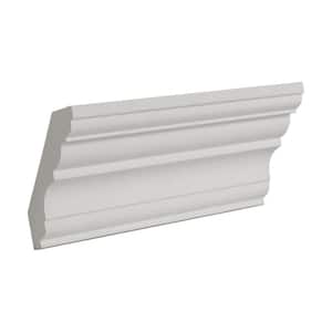 2-3/16 in. x 2-5/8 in. x 6 in. Long Plain Polyurethane Crown Moulding Sample
