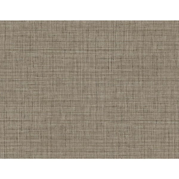 60.75 sq. ft. Driftwood Harvest Twine Embossed Vinyl Unpasted Wallpaper Roll