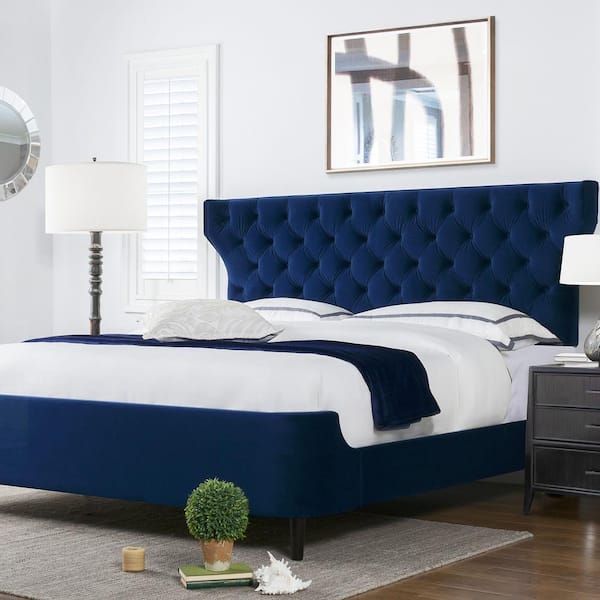 Jennifer Taylor Robyn Navy Blue Velvet, Blue Bed Frame Ideas