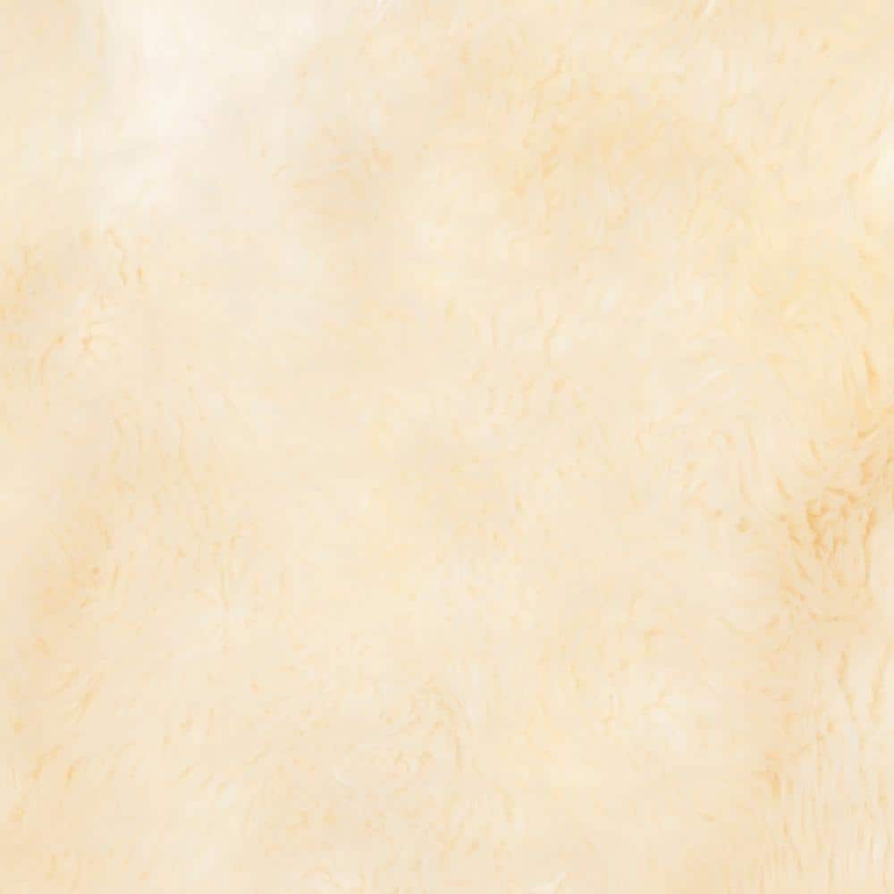 Luxurious Hand-Knotted Natural White Sheepskin Fur Rug 2' x 4'