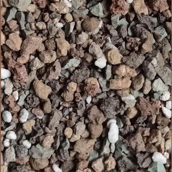 Multi Color Mixed Lava Rock Horticultural Soil 1.5 lb. Bag for Succulent Cactus Bonsai Terrarium Decoration