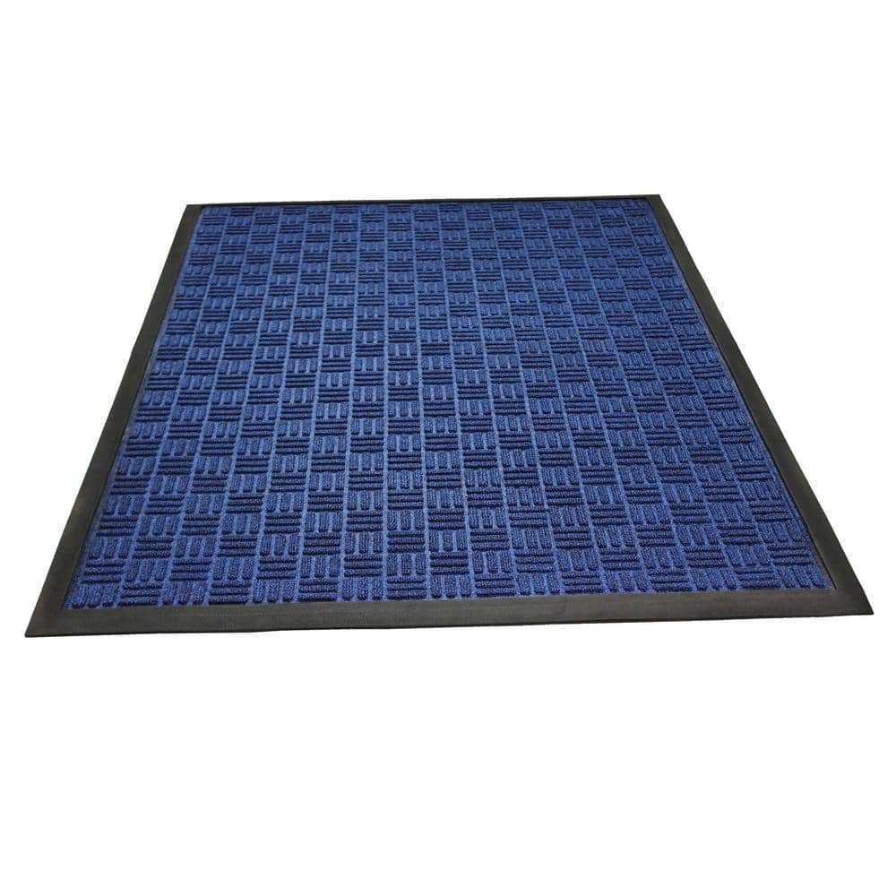 Blue Heavy Duty Rubber Outdoor Door Mat 32" x 48"