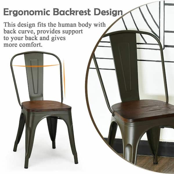 Boyel Living Set of 4, 18 Inch Height Metal Dining Chair Boyel Living Set of 4, 18 Inch Height Metal Dining Chair