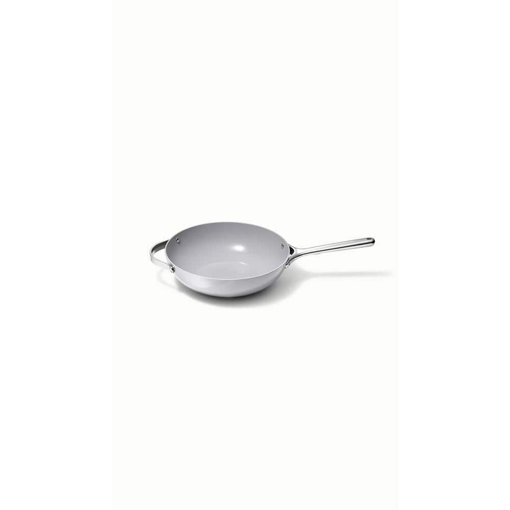 CARAWAY HOME Cookware+ 5 in. Gray Ceramic Nonstick Stir Fry Pan