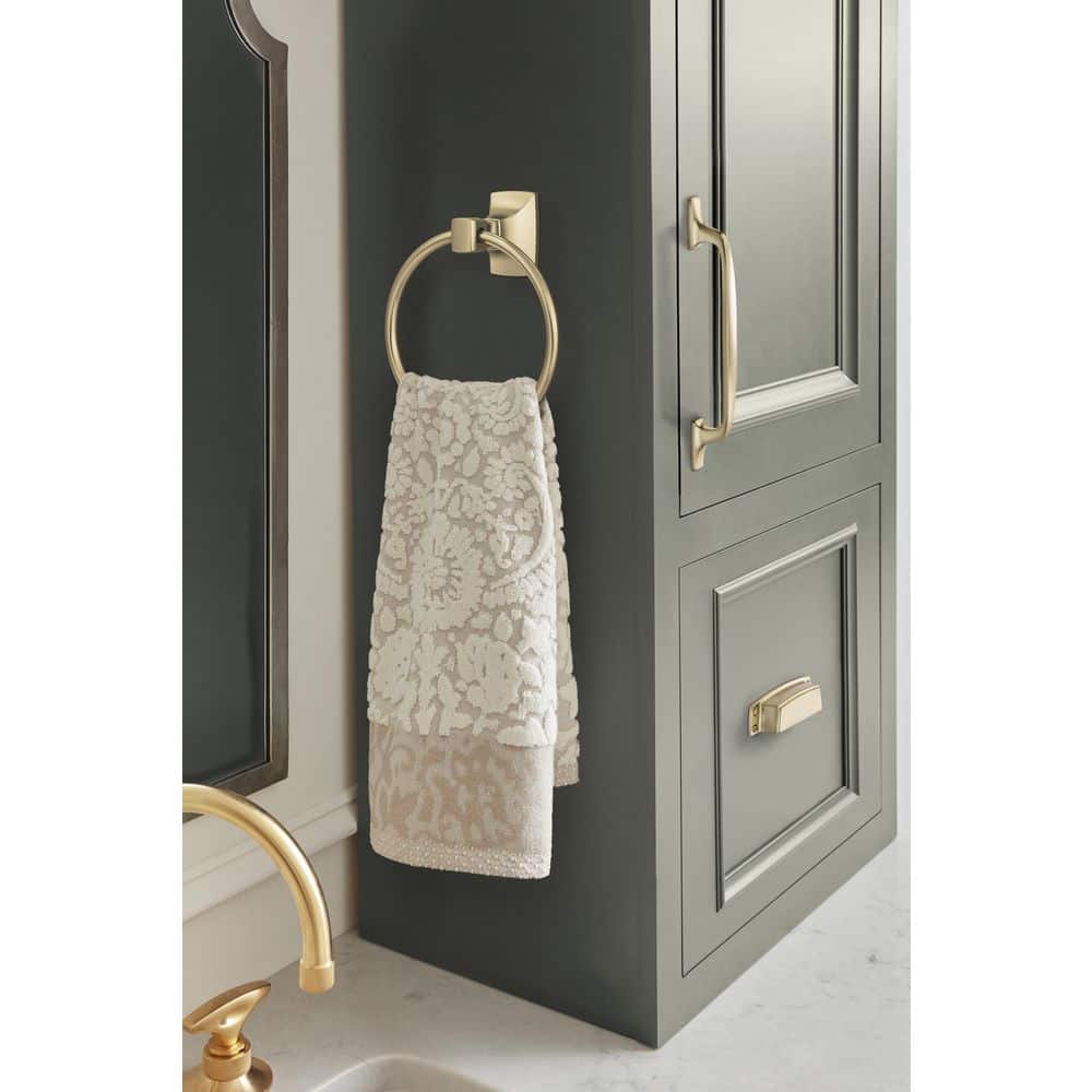Highland Ridge Golden Champagne Wall Mounted Towel Ring