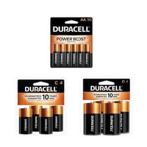 Duracell Coppertop Alkaline C Battery Mix Pack (8 Total Batteries)