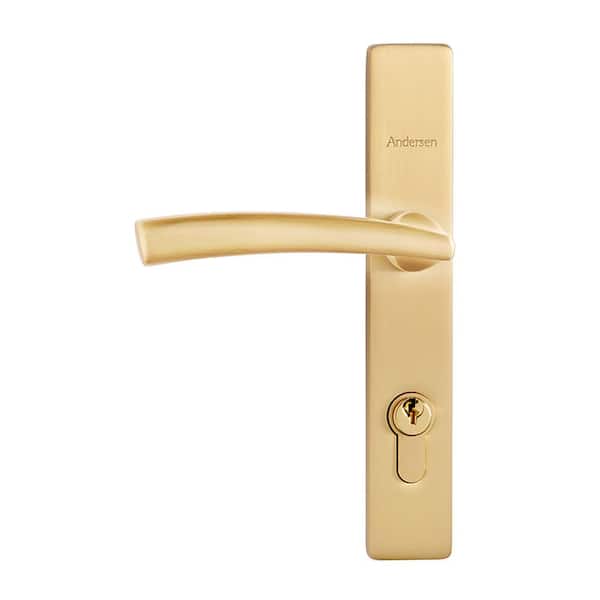 3000 and 4000 Series Brushed French Gold Modern Storm Door Handle Set