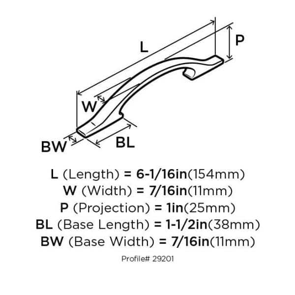 Oil Rubbed Bronze 3-3/4 Inch Cabinet Pull Handle