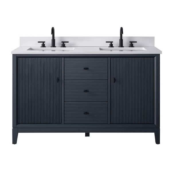 Vanity Art 54 in. W x 22 in. D Double Sink Freestanding