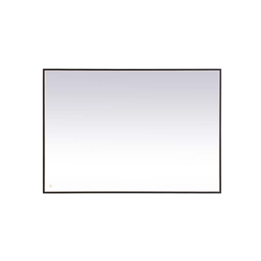 Timeless Home 60 in. W x 42 in. H Modern Rectangular Aluminum Framed LED Ba