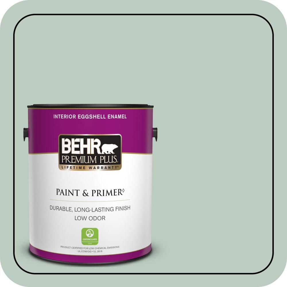 1 gal. #QE-42 Antiqued Aqua Eggshell Enamel Low Odor Interior Paint & Primer price history on PriceWatchPro
