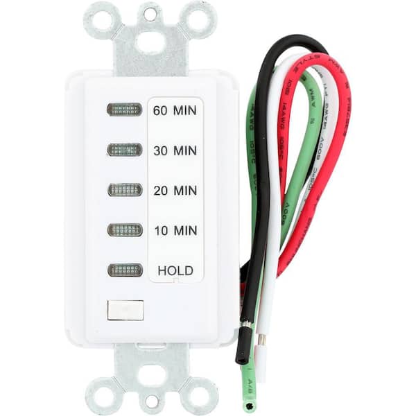 Minoston Wi-Fi 4 Hour Countdown Timer Switch for Bathroom Fans White (MT10W)