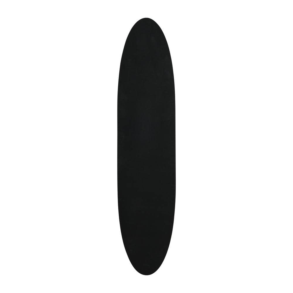 Natural Wood Coastal Surfboard Wall Art with Wave Design