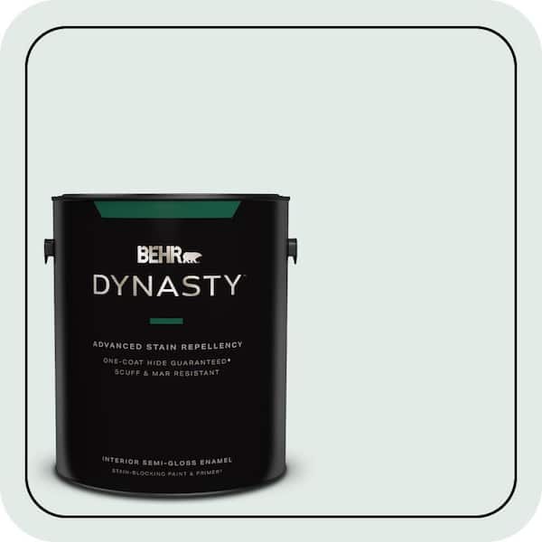 BEHR DYNASTY 1 gal. #ICC-37 Beach Glass Semi-Gloss Enamel Interior Stain-Blocking Paint & Primer