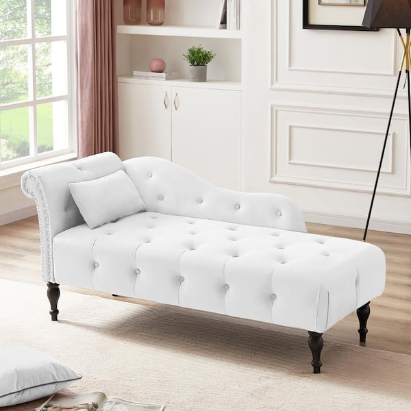 Rolled Arm Indoor Chaise Lounge