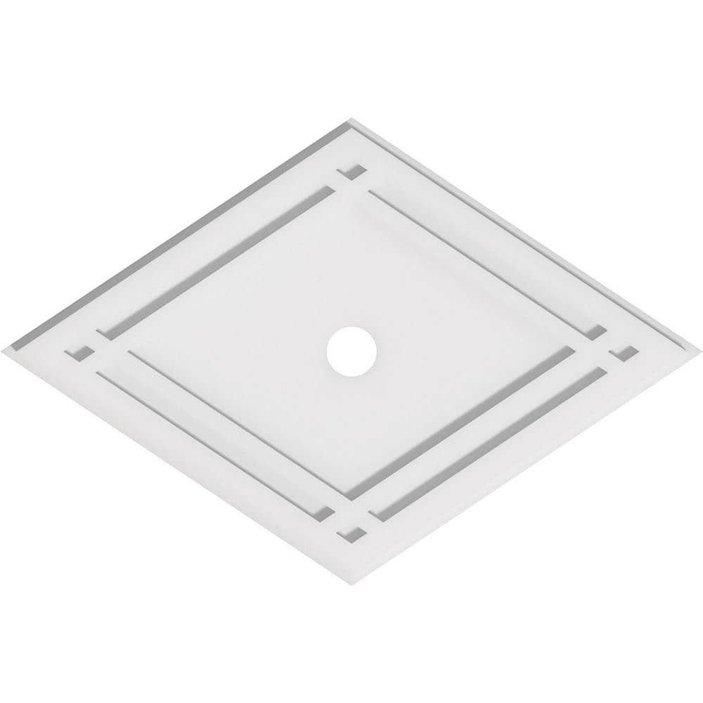 28" Diamond Architectural PVC Contemporary Ceiling Medallion