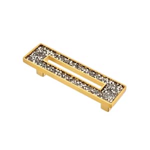 Carraway 3 in. (76 mm) Center-to-Center Polished Gold Cabinet Bar Pull