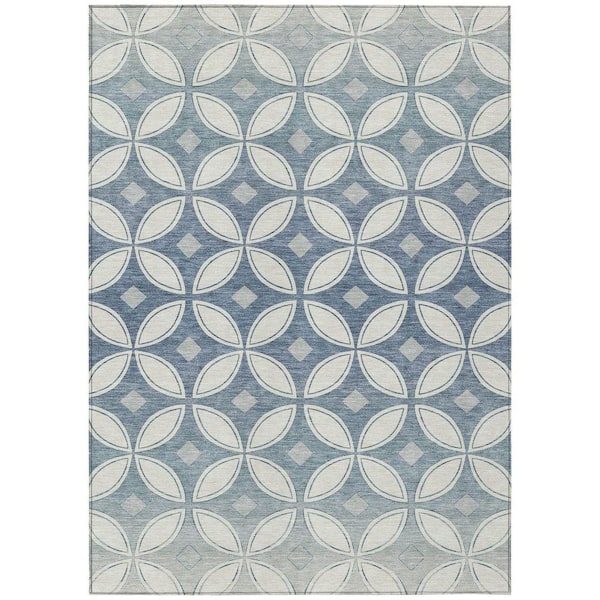 Chantille Machine Washable Indoor/Outdoor Abstract ACN2423 Ivory 3 ft. x 4 ft. Area Rug