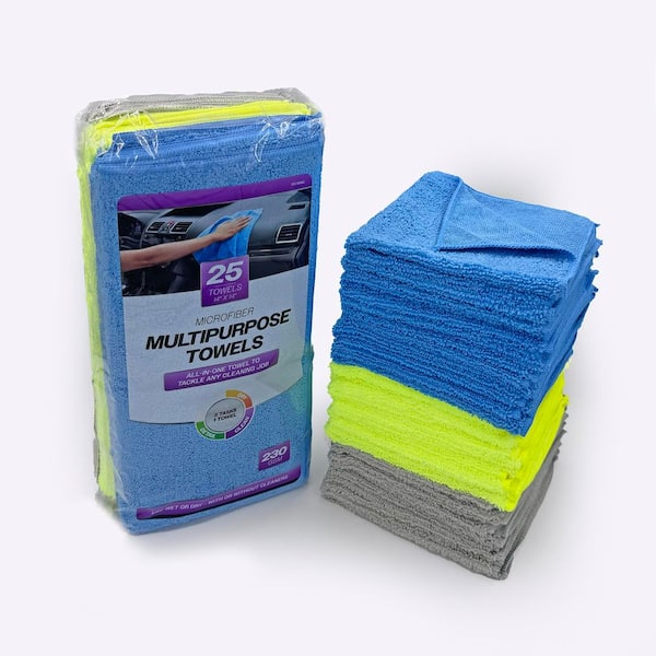 Multi-Purpose Microfiber Cleaning Towels 25PK MPX-686767 - The