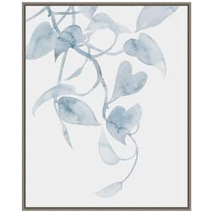 "Pothos Plant I" by Grace Popp 1-Piece Floater Frame Canvas Transfer Nature Art Print 28 in. x 23 in.