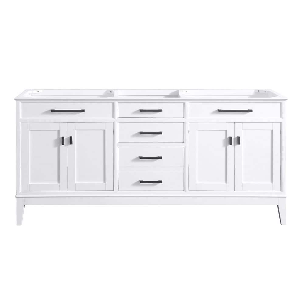 Madison 72 in. Bath Vanity Cabinet without Top in White price history on PriceWatchPro
