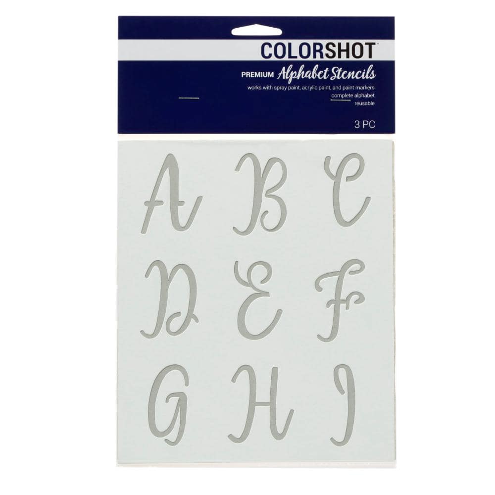 1 Set Large Alphabet Stencils Letter and Number Stencils for Painting (Beige), Size: 10x10cm