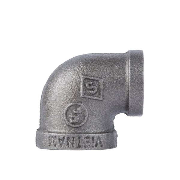 STZ 3/4 in. x 1/2 in. Black Iron 90 Degree Reducing Elbow