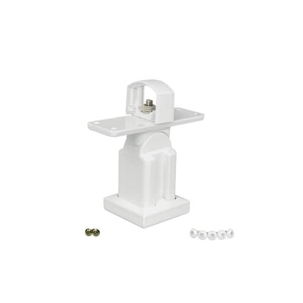 Tuscany 5-1/2 in. x 2-1/2 in. x 5 in. White Aluminum 2 Str. Crossover Gloss White