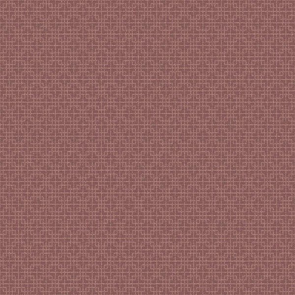Unbranded TexStyle Collection Plum Greek Key Satin Non-Pasted on Non-Woven Paper Wallpaper Roll