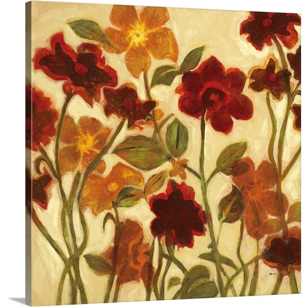 GreatBigCanvas "Happy Home Flowers I" by Randy Hibberd Canvas Wall Art
