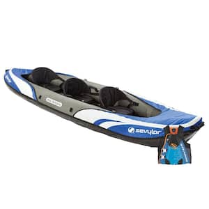 Big Basin 3-Person Inflatable Kayak & Stearns Men's Life Vest
