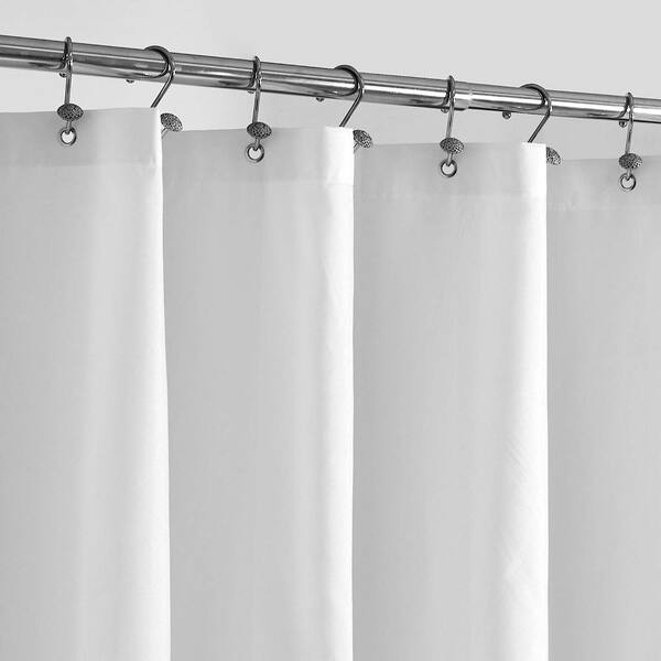 Aoibox 70 in. W x 72 in. L Waterproof Fabric Shower Curtain in White