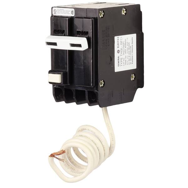 GE 50 Amp 240-Volts Double Pole Ground Fault Breaker with Self-Test