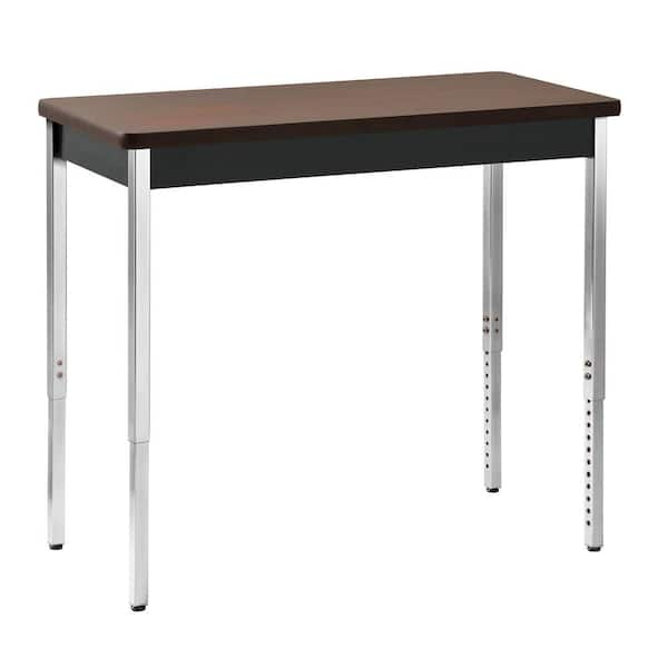 Sandusky 36 in. H x 40 in. W x 20 in. D Heavy Duty Steel Meeting/Activity Table in Black/Walnut