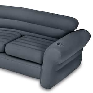 Inflatable Couch Sectional, Gray and Inflatable Couch Sectional in Beige