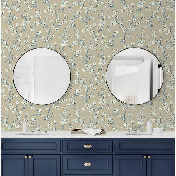 SURFACE STYLE Sakura Delft Floral Blossom Vinyl Peel and Stick