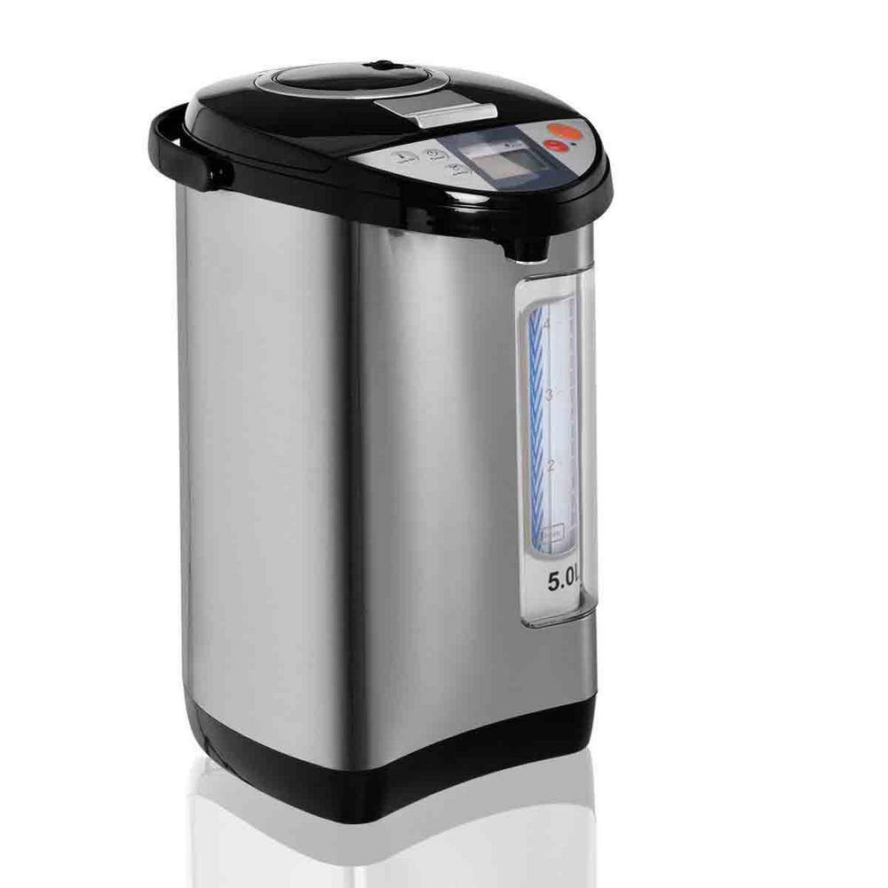 Electric Kettle 5L Silver LCD Water Boiler and Warmer Hot Water Dispenser C