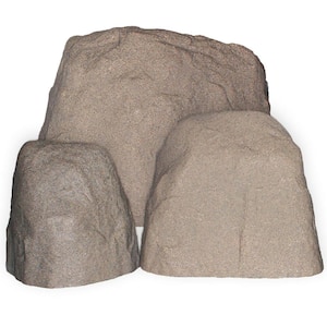 Emsco Granite Landscape Rock Set (3-Piece) 2184 - The Home Depot