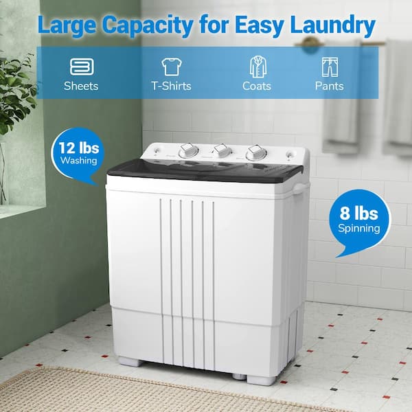 Volenca Portable Washing Machine for Dorms and Apartments MDCO
