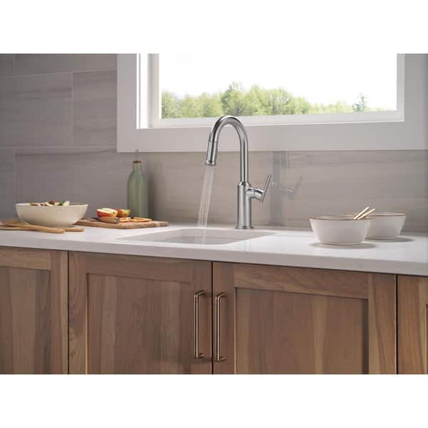 Delta Cordova Arctic Stainless Single Handle Bar Faucet 9985-AR-PR